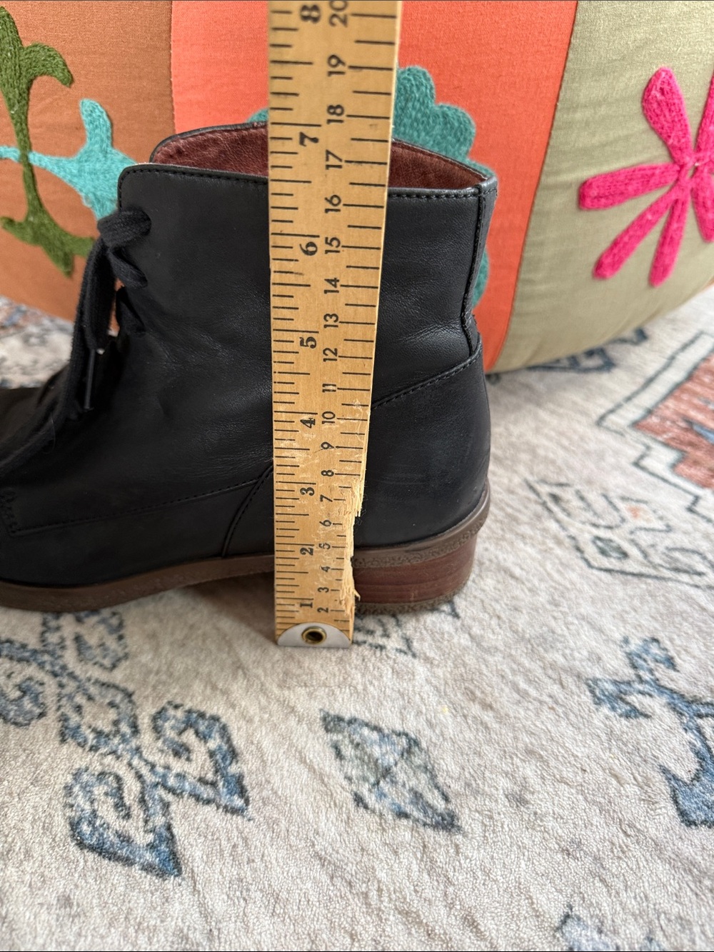 Dansko Betrice Black Leather Lace-Up Ankle Boots EU 39 Chukka Oxford Booties 8.5 - Picture 5 of 11
